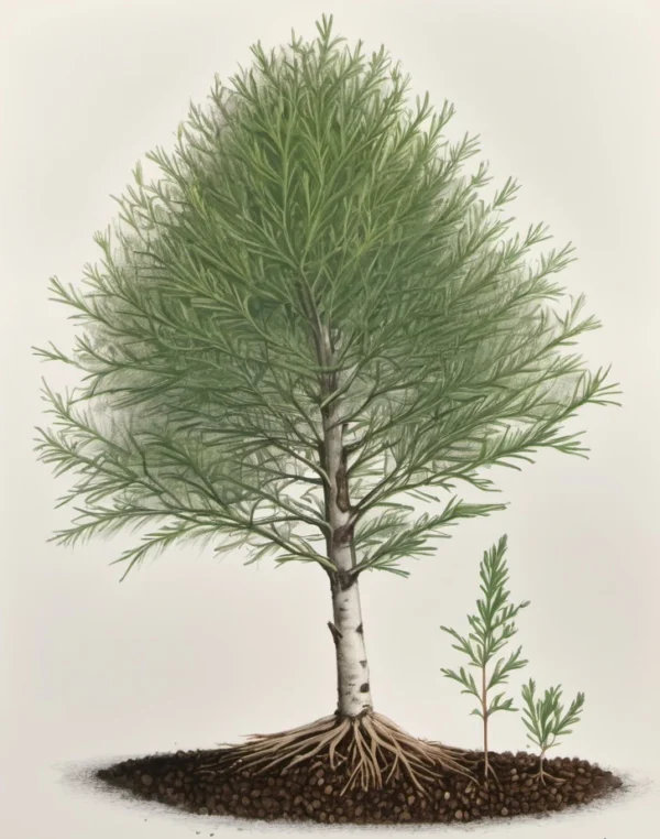 eastern-white-cedar-tree-and-seedling